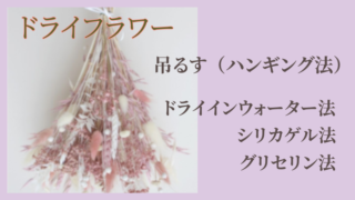 ドライフラワーの作り方4選！簡単な吊るす（ハンギング法）でリースを作ってみた 